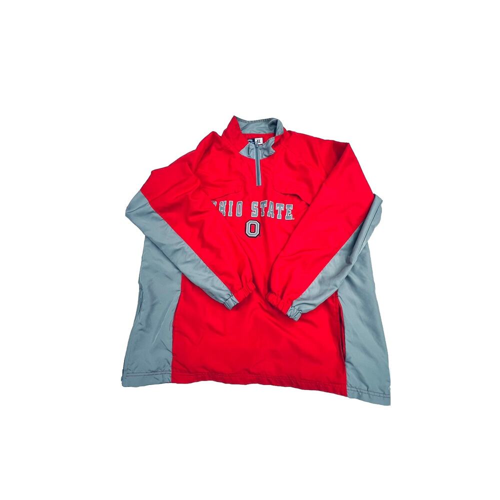 Ohio State University 1/4 Zip Windbreaker Pullover Size XL Cadre Sportswear OSU